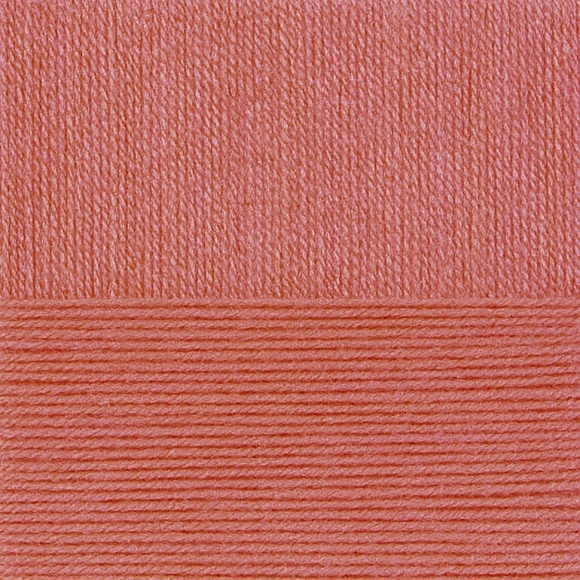 Пряжа для вязания ПЕХ Школьная (100% акрил) 5х50г/150м цв.351 св.коралл