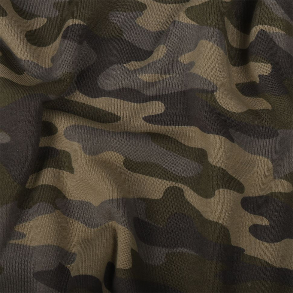 Ткань футер 3х нитка петля гл/крашеный диагональ 320г/м?  80%хб 20%пэ  шир.190см арт.ШН-3208020-КМФ цв.хаки рул. 35-60м (1кг-1,6м)