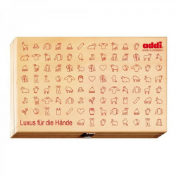 Футляр для круговых спиц addi дерево 23 см х 14 см х 4 см