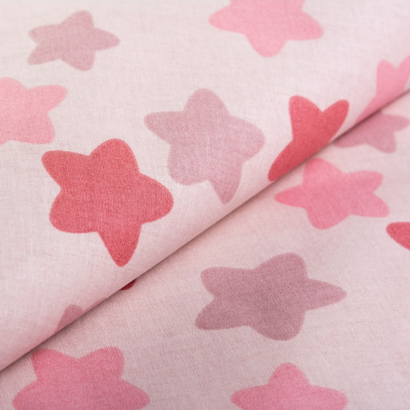 Ткань ранфорс Звезды, арт.WH 4898-v19, 130г/м?,100% хлопок, шир.240см, цв.пыльная роза/розовый, рул.30м Ткань ранфорс Звезды, арт.WH 4898-v19, 130г/м?,100% хлопок, шир.240см, цв.пыльная роза/розовый, рул.30м