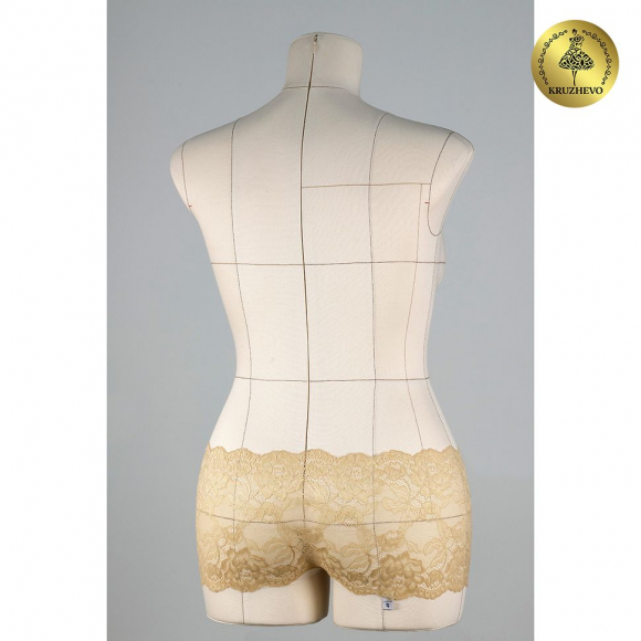 Кружево-стрейч KRUZHEVO арт.TBY.L838 шир.180мм цв.11 бежевый уп.25м