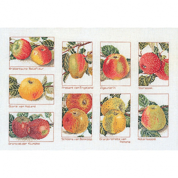 Набор для вышивания THEA GOUVERNEUR арт.2082 Яблоки 31х45 см