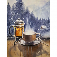 178146_Картина стразами "Зимний вечер"