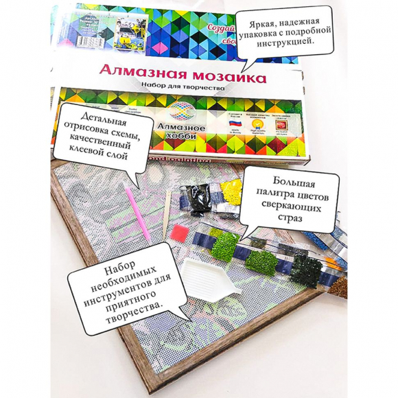 178146_Картина стразами "Зимний вечер"