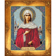 Набор для вышивания бисером РУССКАЯ ИСКУСНИЦА арт.372 БИ Св. Ксения 18х22,5 см