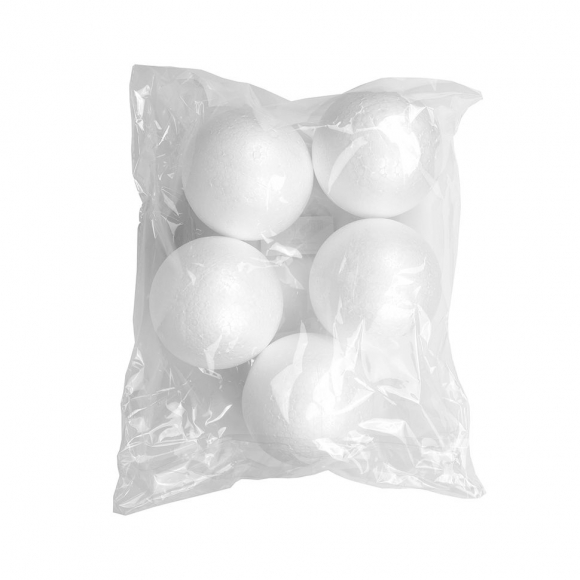 Шар из пенопласта ?100мм гладкий TBY100/5 уп.5шт