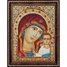 Набор для изготовления картин АЛМАЗНАЯ ЖИВОПИСЬ арт.АЖ.1841 Икона Казанская Богородица 30х40 см