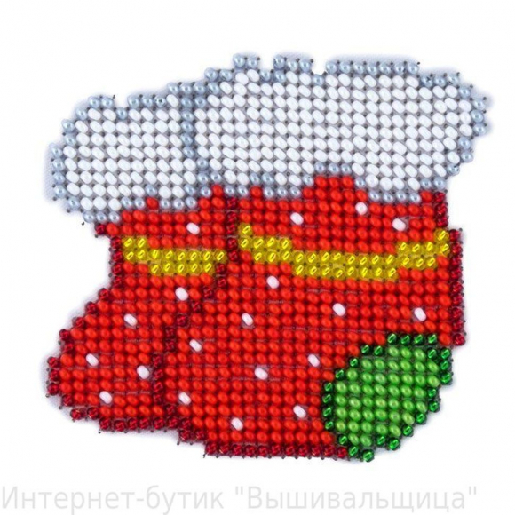 Набор для вышивания бисером LOUISE арт. L504 Валенки 11х11 см