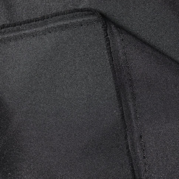 Ткань Габардин 150 г кв.м 100% полиэстер шир.148 см арт.Р.15291.03 цв.03 черный уп.25м