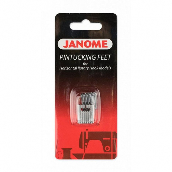 Лапка для бытовых швейных машин Janome для 5 и 7 защипов (2 шт)