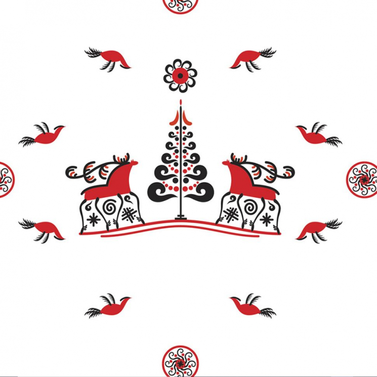 Ткань для пэчворка PEPPY Мезенские Узоры 135 г/м? 100% хлопок цв.МУ-16 белый уп.50х50 см