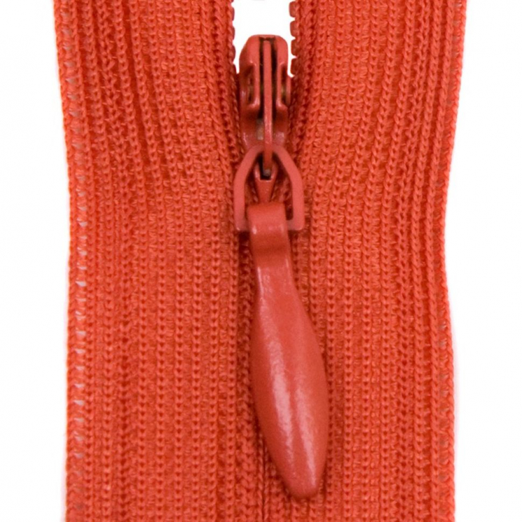 Молния потайная нераз 50см S-045 оранжевый темный SBS уп.100шт