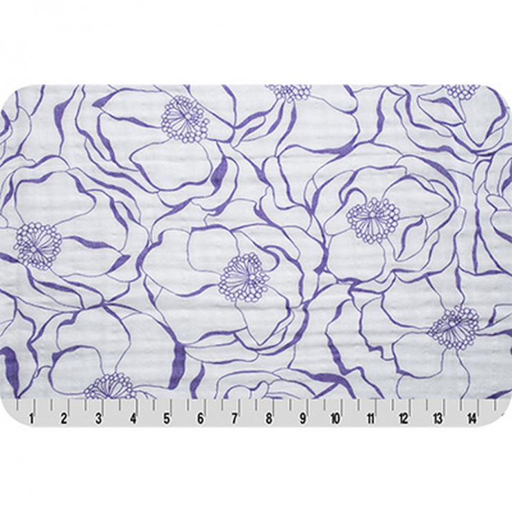 Ткань для пэчворка PEPPY Embrace (марлевка) 120 г/м? 100% хлопок цв.bouquet jewel уп.100х125 см
