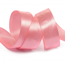 Лента атласная 25мм цв.4149 розовый IDEAL уп.27,4 м