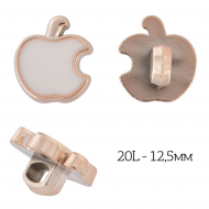 Пуговицы пластик TBY.18 цв. белый 18L-11мм, на ножке, 50шт