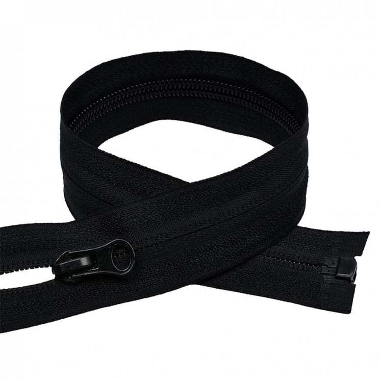 Молния MaxZipper пласт. спираль №7 80см цв.F322 черный уп.50шт