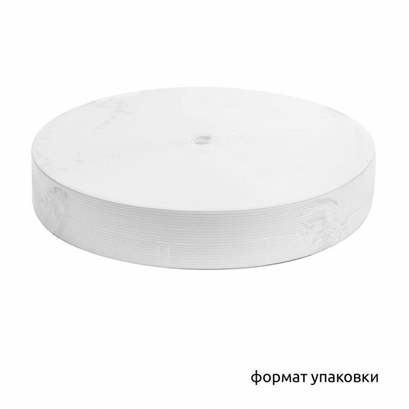 Резинка вязаная 3,9г арт.ТВ-035мм цв.белый уп.40м