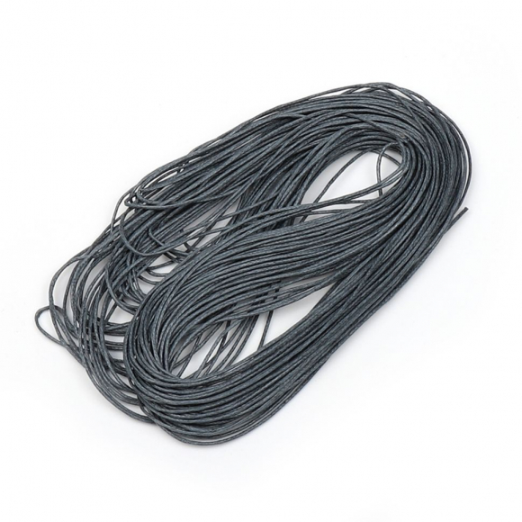 Шнур вощеный 1,2мм арт.319 цв.т.серый уп.20м