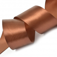 Лента атласная 50мм цв.3135 коричневый IDEAL уп.27,4 м