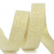 Тесьма киперная металлизированная 10 мм полиэстер арт.TBYT02 цв.S099 желтый уп.22,85м Тесьма киперная металлизированная 10 мм полиэстер арт.TBYT02 цв.S099 желтый уп.22,85м