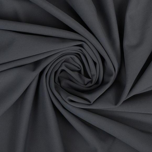 Ткань трикот. Бифлекс матовый арт.OD-180-18 180г/м? 80% нейлон 20% спандекс шир.152см цв.18 серый рул.40-70 м