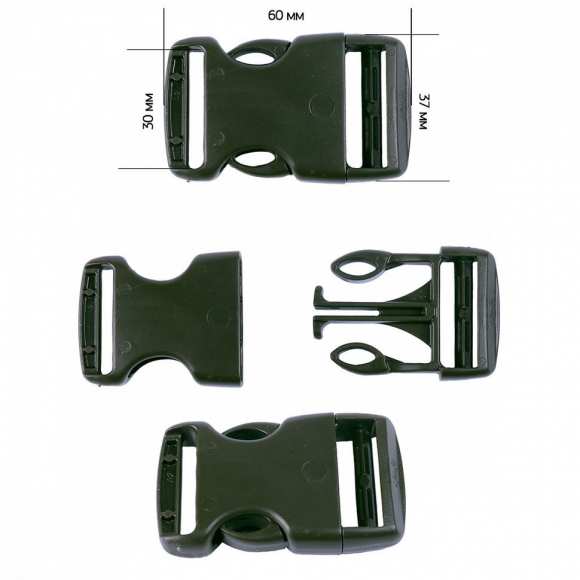 Фастекс 30мм FE30А цв.темный хаки нагрузка 80 кг уп.100 шт