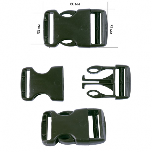 Фастекс 30мм FE30А цв.темный хаки нагрузка 80 кг уп.100 шт