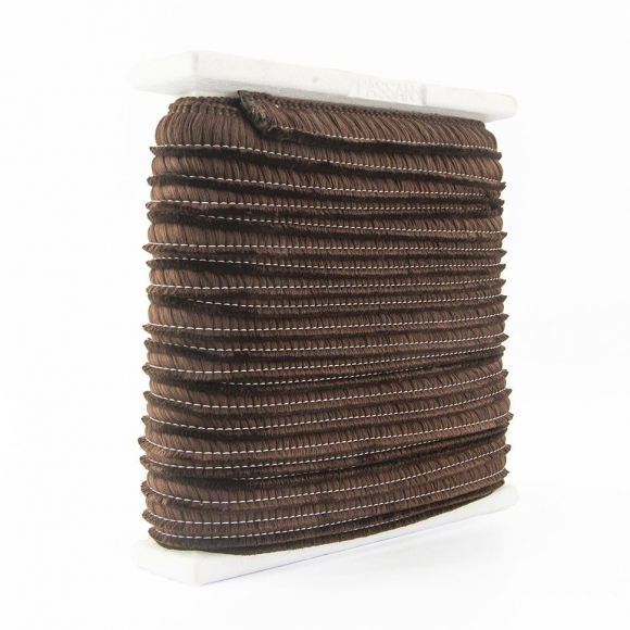 Бахрома декоративная, 30 мм, цвет коричневый