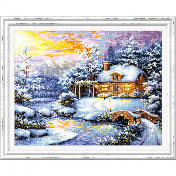 Набор для вышивания ЧУДЕСНАЯ ИГЛА арт.45-08 Зимняя сказка 40х32 см