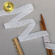 Кружево шитье KRUZHEVO арт.TBY.1039 шир.20мм цв.04 сумрачно-белый уп.13,71м