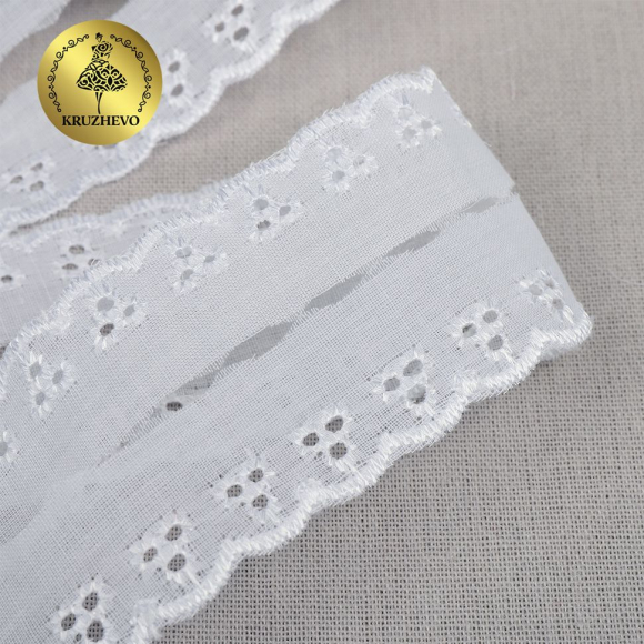 Кружево шитье KRUZHEVO арт.TBY.1039 шир.20мм цв.04 сумрачно-белый уп.13,71м Кружево шитье KRUZHEVO арт.TBY.1039 шир.20мм цв.04 сумрачно-белый уп.13,71м