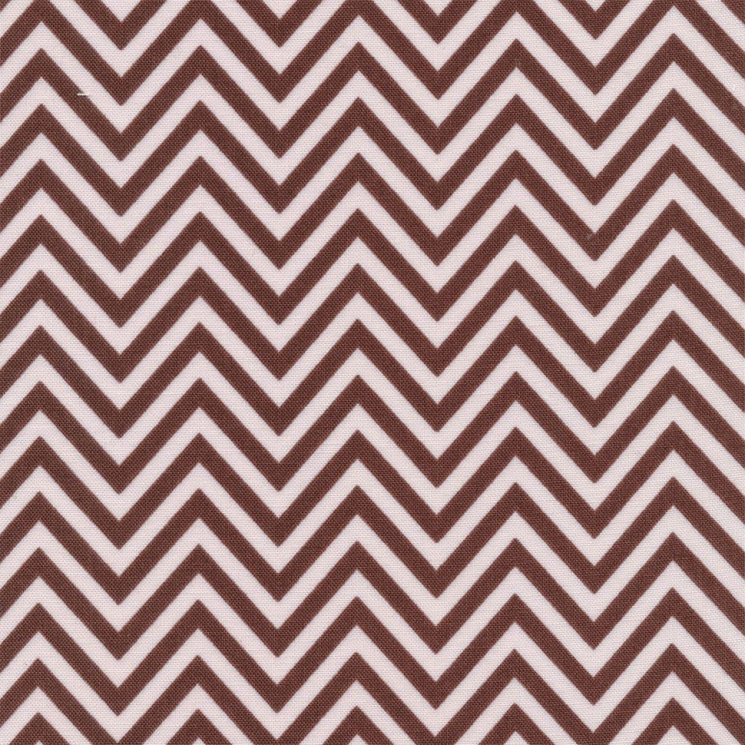 Ткани для пэчворка в рулонах БАБУШКИН СУНДУЧОК 112 см 100% хлопок (в метрах) БС-08 зигзаг коричневый
