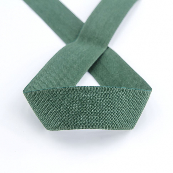 32159_Тесьма киперная хлопковая на блистере SAFISA, 25 мм, 2 м , цвет 43, темно-зеленый
