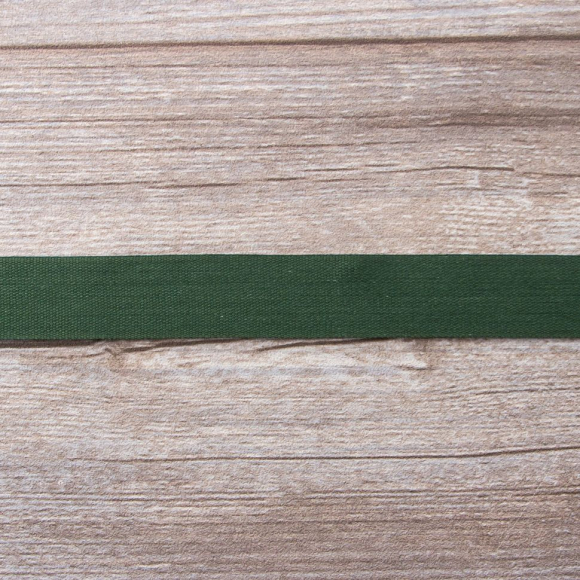 32159_Тесьма киперная хлопковая на блистере SAFISA, 25 мм, 2 м , цвет 43, темно-зеленый