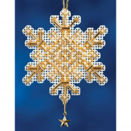 Набор для вышивания бисером MILL HILL Золотой кристалл 5х7 см