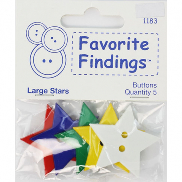 Пуговицы Favorite Findings "Большие звезды"