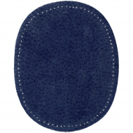 104305_Заплатки пришивные искусственная кожа, цвет джинс индиго