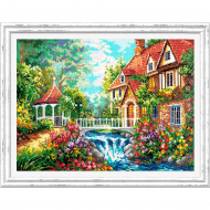 Набор для вышивания ЧУДЕСНАЯ ИГЛА арт.47-04 Во французской стороне 41х31 см