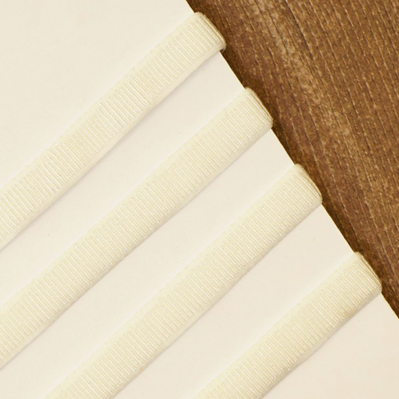 Резинка бельевая в рубчик, 10 мм, цвет белый