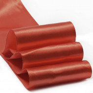 Лента атласная 100мм  цв.3095 красный IDEAL уп.27,4 м