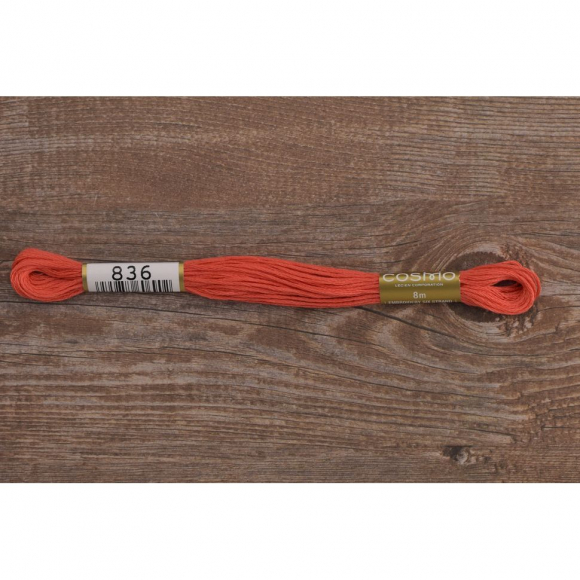 Мулине COSMO однотонный цвет 836