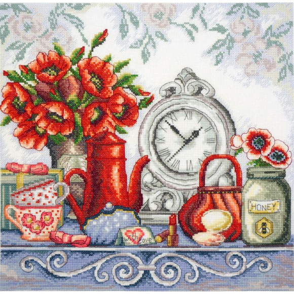 Набор для вышивания МАРЬЯ ИСКУСНИЦА арт.11.004.14 Маковый шик 30х30 см