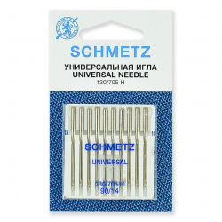 Иглы для бытовых швейных машин Schmetz стандартные 130/705H №90, уп.10 игл