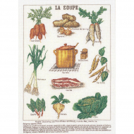 34992_Набор для вышивания "Суп", канва лён 36 ct