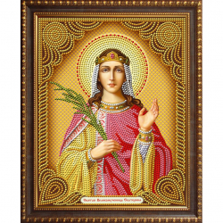 Набор для изготовления картин АЛМАЗНАЯ ЖИВОПИСЬ арт.АЖ.5065 Икона Святая Великомученица Екатерина 22х28 см