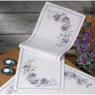 Набор для вышивания PERMIN арт.75-3818 Дорожка Пассифлора 33х99 см