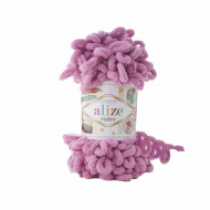Пряжа для вязания Ализе Puffy (100% микрополиэстер) 5х100г/9.5м цв.098 сухая роза