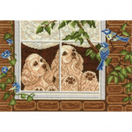 Набор для вышивания СДЕЛАЙ СВОИМИ РУКАМИ арт.Л-11 Любопытные друзья 30х20 см
