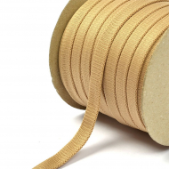 Шнур плоский полиэфир 12-15мм арт. 06с2341 цв. бежевый уп.50м