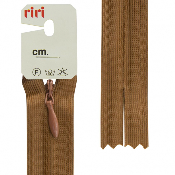 30719_Молния потайная неразъемная, Т3, 22 см, цвет 2209, светло-коричневый